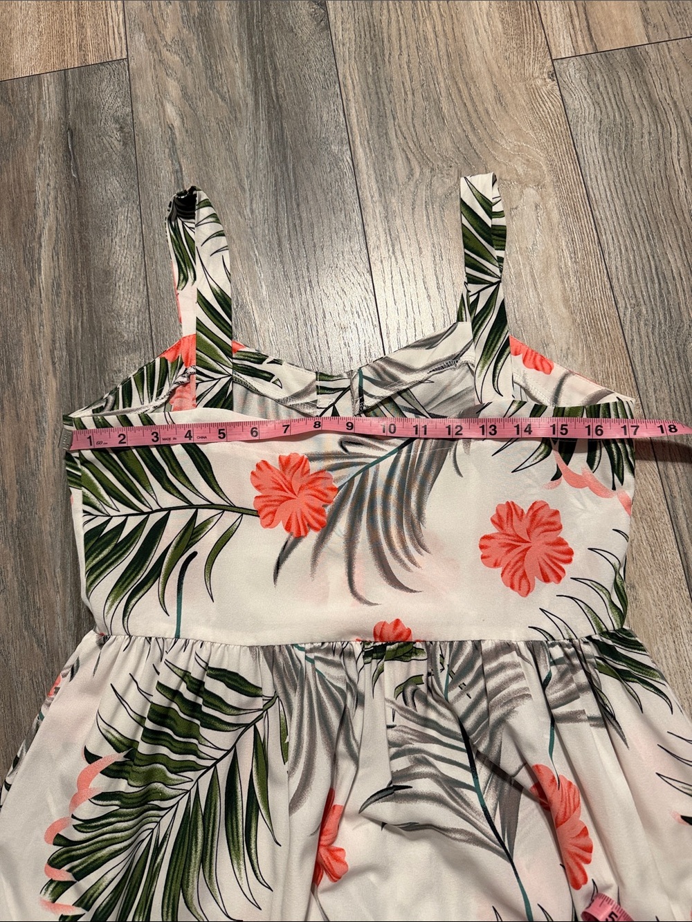SHEIN Coral Floral Spaghetti-Strap Maxi Dress - Picture 7 of 8